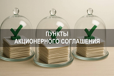 Пункты акционерного соглашения для компании и акционеров