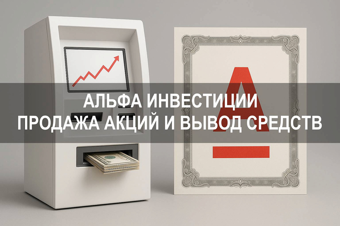 Альфа Инвестиции — как продать акции и вывести средства с брокерского счета