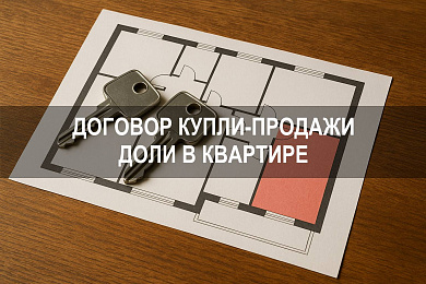 Договор купли-продажи доли в квартире: как составить договор и оформить права собственности