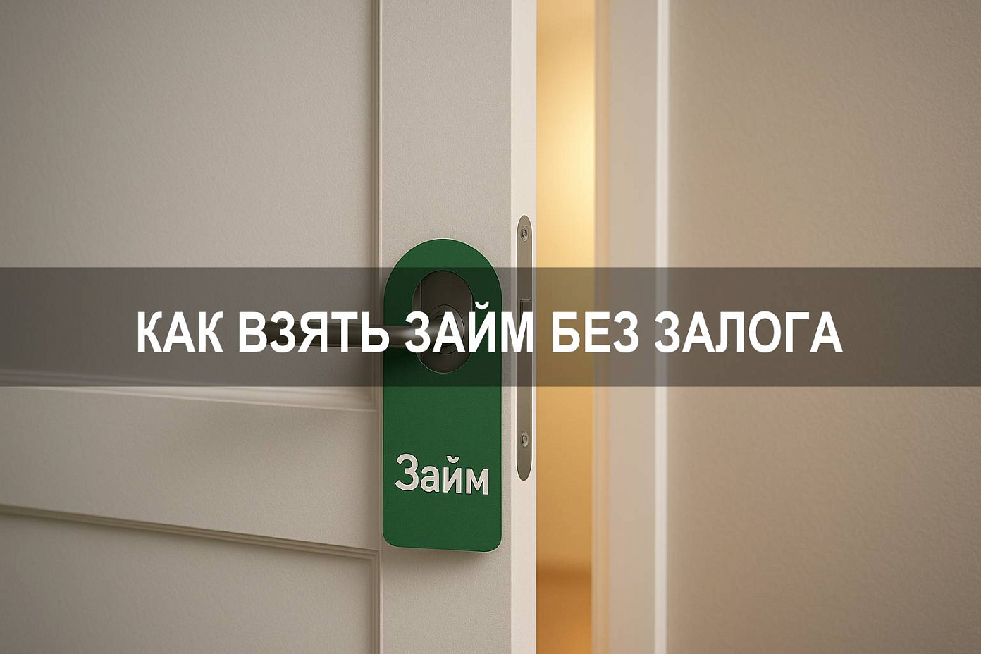 Как взять займ без залога: условия, ставки и оформление